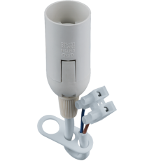Патрон электрический NLH-P-F-WH-E14-TB пластиковый белый с КЗВ  61352  Navigator