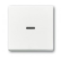 Клавиша для механизма 1-клавишного выключателя, с прозрачной линзой, Future/Axcent/Carat/Династия, альп. белый  2CKA001751A3151  ABB