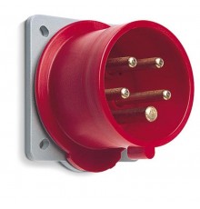 Вилка панельная с прямым фланцем 416B6, 16A, 3P+N+E, IP44, 6ч  2CMA193355R1000  ABB