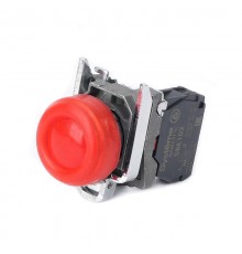 Кнопка SB4 в сборе модульная 22мм выступающая красная с возвратом металл 1НЗ  SB4BP42  SE