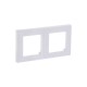 ABB Levit Белый / белый Рамка 2-ая  3901H-A05020 03W  2CHH015020A6003  ABB