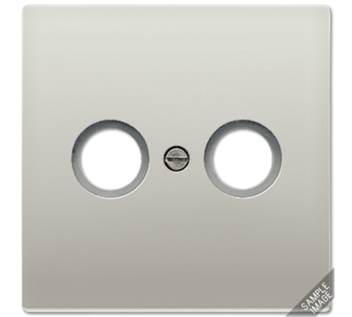 Крышка для TV-FM-розеток, фиксация винтом; металл; алюминий; Aluminium  AL2990TV  Jung