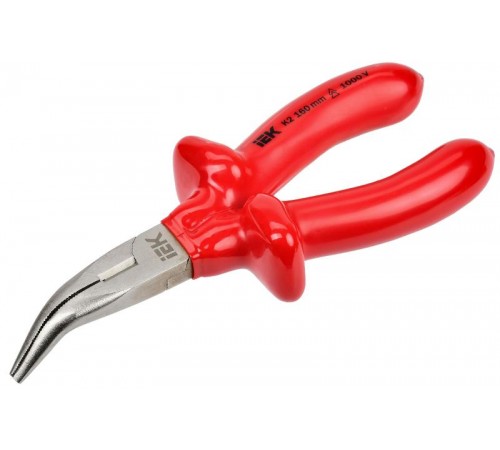 Тонкогубцы изогнутые диэлектрические 160мм K2 ARMA2L 3  A2L3-BN20-K2-160  IEK