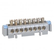 Клеммная колодка - на изолирующих основаниях - 1 x 6-25 мм - 12 x 1,5-16 мм - длина 113 мм  004824  Legrand