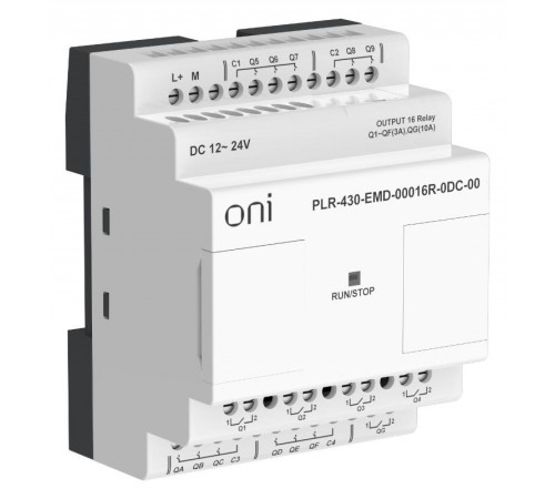 ПЛК 430 Модуль IO 16 RO 24В DC  PLR-430-EMD-00016R-0DC-00  ONI