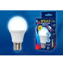 Лампа светодиодная LED-A60 10W/6500K/E27/FR/DIM PLP01WH LED, димм.. "груша", мат, серия Яркая, пр-во Россия, 6500К .  UL-00004285  Uniel