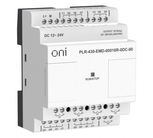 ПЛК 430 Модуль IO 16 RO 24В DC  PLR-430-EMD-00016R-0DC-00  ONI