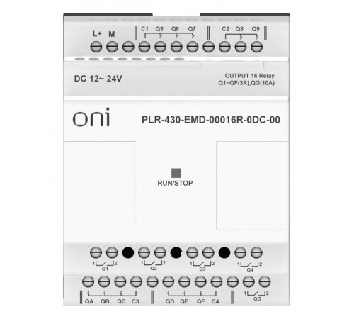 ПЛК 430 Модуль IO 16 RO 24В DC  PLR-430-EMD-00016R-0DC-00  ONI