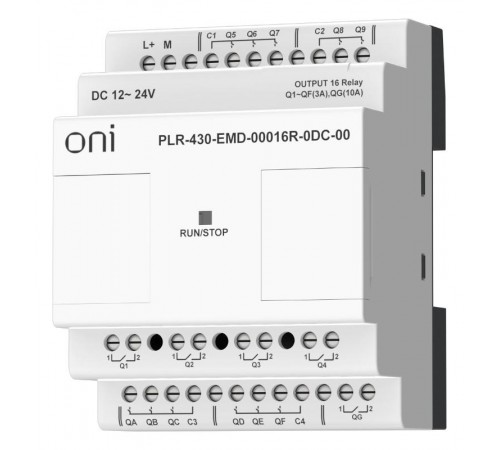 ПЛК 430 Модуль IO 16 RO 24В DC  PLR-430-EMD-00016R-0DC-00  ONI