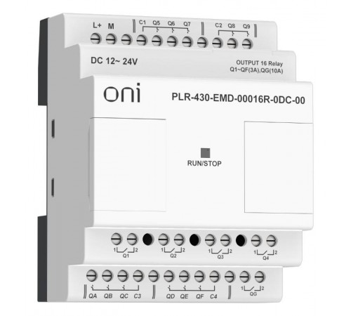 ПЛК 430 Модуль IO 16 RO 24В DC  PLR-430-EMD-00016R-0DC-00  ONI
