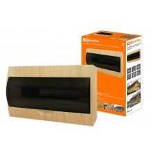 Бокс пластиковый навесной ЩРН-П-18 модулей  IP41 "Эко" (сосна)   SQ0901-0017  TDM