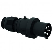 Вилка кабельная 5р(3p + N + PE) 63А 230-380 IP44 черная I 210792-Bals I Bals