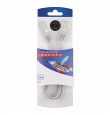Патч-корд UTP 5e кат. литой 0.5М, серый  06-3201  REXANT