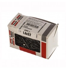Гвоздь строительный 1,4х32 (200 г) - коробка с окном  101995  Tech-KREP
