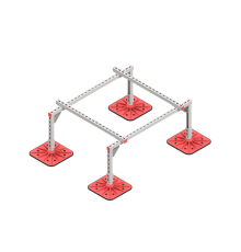 Опорная конструкция для установки оборудования TECHNORAPTOR FOOT 1200х1000  KM-TR-F-SSEI-1200-1000  КМ - профиль