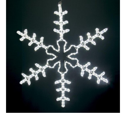 Фигура световая "Большая Снежинка" цвет белый, размер 95*95 см   501-333  NEON-NIGHT