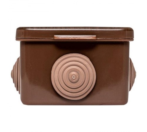 Коробка распределительная КМР-030-036 пылевлагозащитная, 4 мембранных ввода (65х65х45) тёмное дерево EKF PROxima  plc-kmr2-030-036-t  EKF