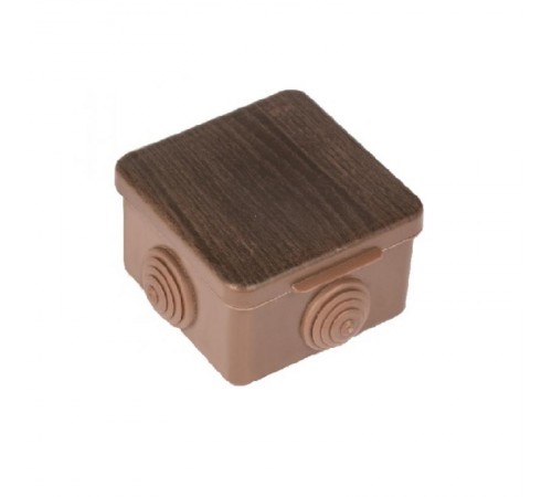 Коробка распределительная КМР-030-036 пылевлагозащитная, 4 мембранных ввода (65х65х45) тёмное дерево EKF PROxima  plc-kmr2-030-036-t  EKF