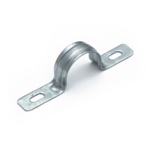 Скоба металлическая двухлапковая усиленная противопожарная СМДУ d21-22 мм (100 шт/уп) Промрукав  PR13.02414  Промрукав