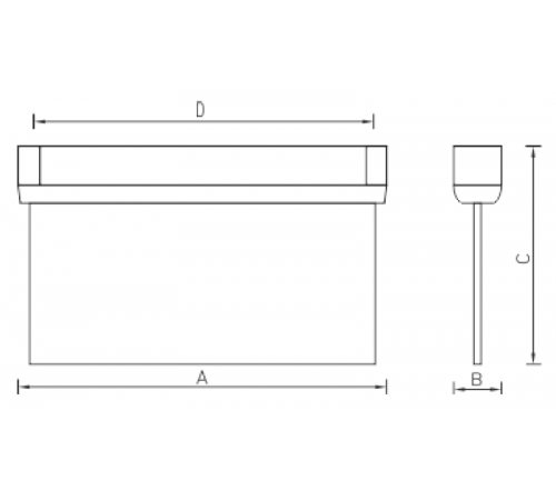 Указатель аварийный светодиодный MIZAR 4023-3 LED SI 3,1Вт 3ч постоянный накладной/встраиваемый IP40  4502001310  Световые Технологии