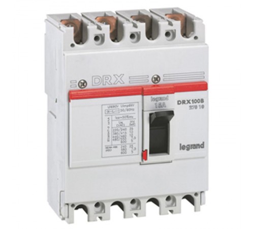 DRX125 термомагнитный 15A 4П 10KA  027010  Legrand