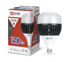Лампа светодиодная LED-HP-PRO 150Вт 230В E27 с адаптером Е40 6500К 14250Лм IN HOME 4690612035703  IN HOME