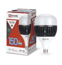 Лампа светодиодная LED-HP-PRO 150Вт 230В E27 с адаптером Е40 6500К 14250Лм IN HOME 4690612035703  IN HOME