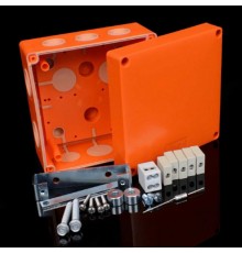 Коробка огнестойкая Е90, 126х126х74, IP66, с двойными керамическими клеммниками 5x1,5-6 мм2 KSK 125 (2PO6)  KSK 125_PO6P  Kopos