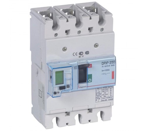 Автоматический выключатель DPX3 250 - эл. расц. с изм. блоком - 36 кА - 400 В~ - 3П - 100 А  420435  Legrand