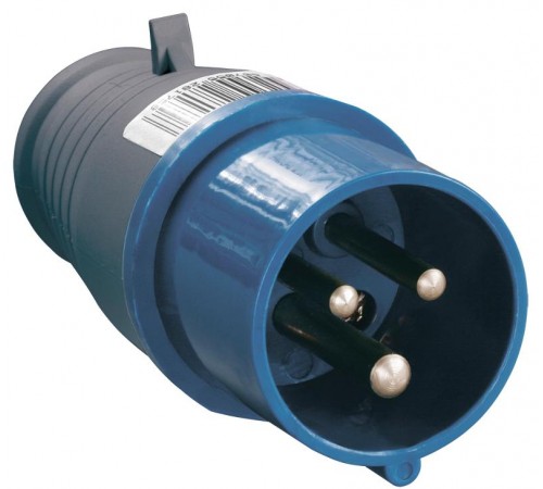 Вилка 013 2Р+РЕ 16А 220В IP44  PSR01-016-3  IEK