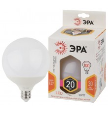 Лампа светодиодная LED G125-20W-2700K-E27 (диод, шар декор, 20Вт, тепл, E27) (20/240)  Б0049080  ЭРА