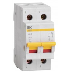 Выключатель нагрузки модульный (мини-рубильник) ВН-32 2Р 40А  MNV10-2-040  IEK