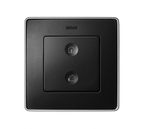 Сенсорный 2-кл выключатель с тематической маркировкой Т1, графит  8000623-038  Simon