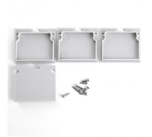 Заглушка без отверстия для профиля CAB268, LD367 (комплект 4шт) FERON  48242  FERON