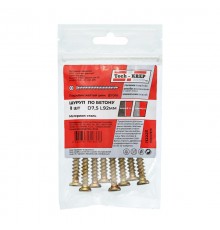 Шуруп по бетону 7,5x92 (8 шт) - пакет ( 0,133 кг)  112225  Tech-KREP