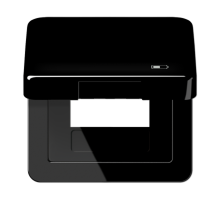 Рамка с подпружиненной крышкой для USB-механизмов, с центральной платой CD590KLUSBSW Jung