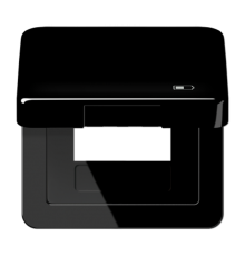 Рамка с подпружиненной крышкой для USB-механизмов, с центральной платой CD590KLUSBSW Jung