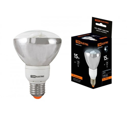 Лампа энергосберегающая КЛЛ  15Вт Е27 840 отражатель (рефлектор) RM80 FR  SQ0323-0150  TDM