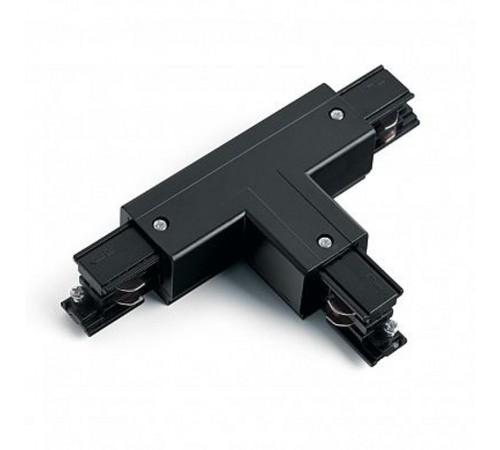 Коннектор для трехфазного шинопровода PRO-0436 R1, Т-образный правый (внешний) черный 91332  41089  FERON