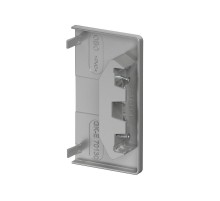 Торцевая заглушка кабельного канала Rapid 80 70x130 мм (ABS-пластик,серебристо-белый) (GK-E70130WA)  6274574  OBO Bettermann