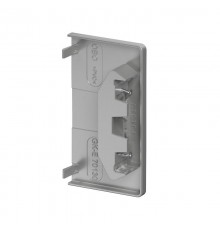 Торцевая заглушка кабельного канала Rapid 80 70x130 мм (ABS-пластик,серебристо-белый) (GK-E70130WA)  6274574  OBO Bettermann