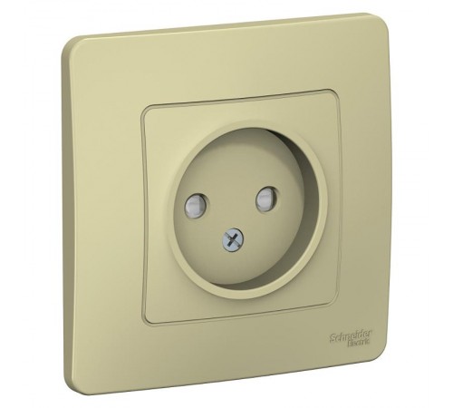 Blanca Бежевый С/У Розетка без з/к со шт., 16А, 250В  BLNRS000117  SE