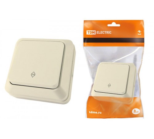 Переключатель на 2 направления 1-кл. открытой установки IP20 10А, сл. кость "Ладога"   SQ1801-0006  TDM