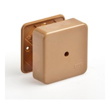 Коробка универсальная для кабель-каналов, 80х80х25мм(коричневая)  65005К  Рувинил