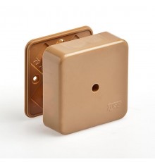 Коробка универсальная для кабель-каналов, 80х80х25мм(коричневая)  65005К  Рувинил