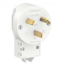 Blanca Белый С/У Вилка силовая 2Р+N, 32А, 250В  BLNSV003231  SE