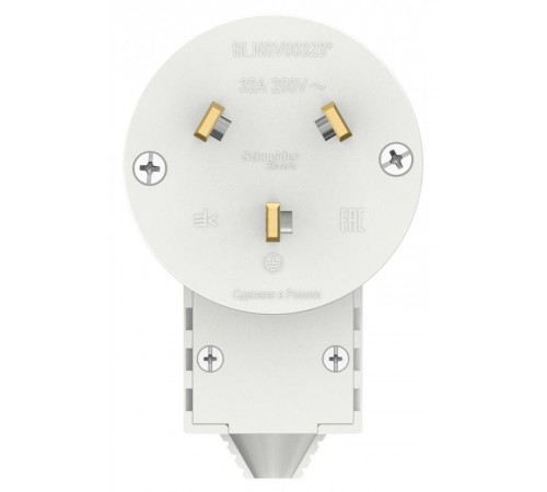 Blanca Белый С/У Вилка силовая 2Р+N, 32А, 250В  BLNSV003231  SE