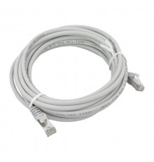 Патч-корд TERACOM PRO Cat.5E экранированный FTP оболочка LSZH серый (5,0м)  TRP-5EFTP-LSH-5M-GY  EKF