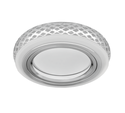 Светильник точечный встраиваемый Backlight BL085 Кругл. Хром/Белый, Gu5.3, 3W, LED 3000K  BL085  Gauss