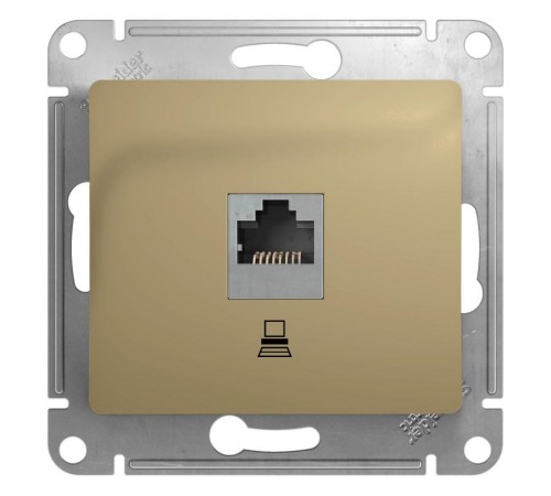 Glossa Титан Розетка компьютерная RJ45 кат.5E  GSL000481K  SE